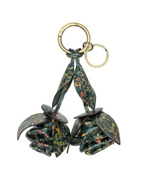 Laced Rose Bag Charm - Tuscan Fields