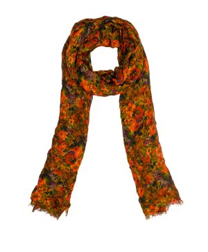 Scarf - Golden Rustic Forest