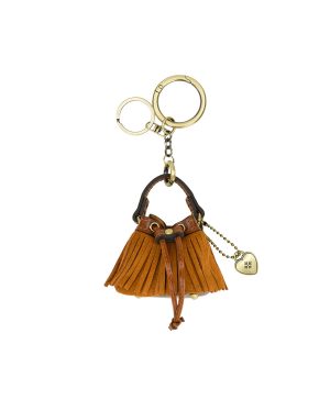 Micro Elisa Bag Charm - Suede