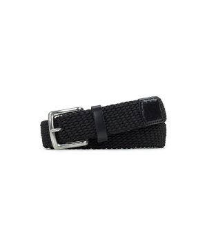 Nash Men's Rope Belt - Rope and Leather — Black