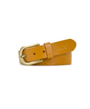 Grace Embossed Belt - Floret — Mango