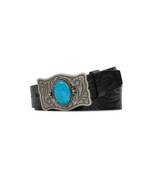 Roseanna Belt - Tooled — Black