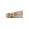 Evania Woven Belt - Spring Multi Tooled — Chalk White