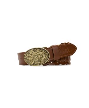 Delia Chainlink Belt - Chainlink  – Cognac