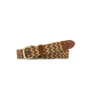 Ingria Belt - Woven Straw — Brown/Beige