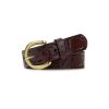 Baveno Belt - Burnished Tooled