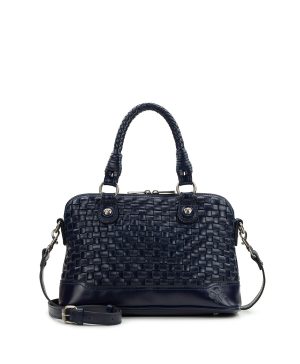 Emeretta Satchel - Discovery Collection — Vintage Distressed Woven Leather