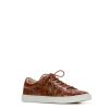 Uma Sneaker - Vintage Distressed Croc Leather ‑ Autumn