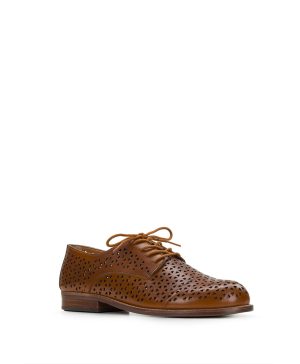 Silvio Oxford Shoes - Perforated Leather ‑ Tan