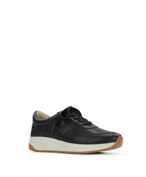 Milano Leather Sneaker - Black