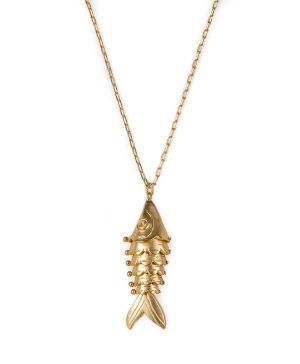 Articulated Fish Pendant Necklace - Natural Wonders