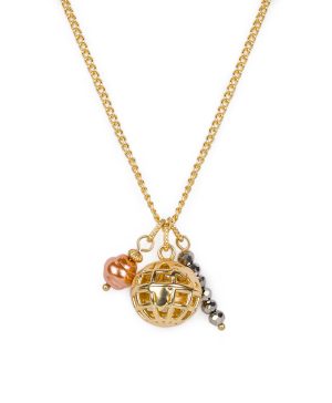 Globe Charms Necklace - Global Collection