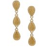 Tear Drop Shoulder Duster Earrings - Museum