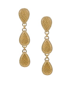 Tear Drop Shoulder Duster Earrings - Museum