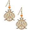 Drop Earrings - Filigree and Flutter