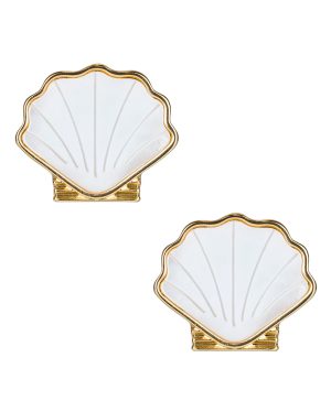 Shell Stud Earrings - Scallop Seashore