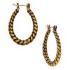 Twisted Rope Hoop Earrings