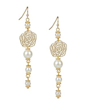 Shoulder Dusters Earrings - Rosey