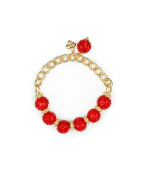 Rose Stretch Chain Bracelet - Rosey