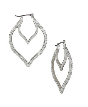 Arabesque Hoop Earrings - Rope Ring