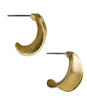 Concave Half Hoop Earrings - Not So Basics