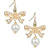 Bow Pearl Drop Earrings - Gift Wrapped