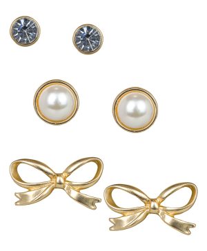 Triple Post Earrings Set -  Gift Wrapped