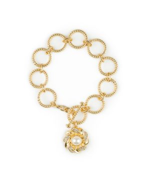 Twist Ring Toggle Bracelet - Rope Ring