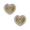 Heart Stud Earrings - Lovely Sparkle