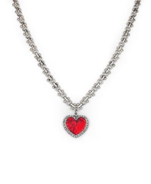 Heart Pendant Necklace - Lovely Stone