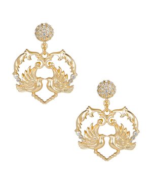 Mini Love Bird Post Earrings - Love Birds