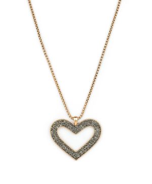 Pavé Heart Necklace - Sparkle