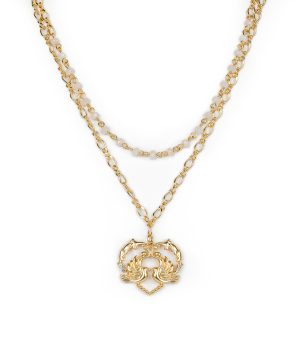 Mini Love Birds Heart Pendant Necklace  - Love Birds