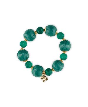 Bead Stretch Bracelet - Raffia Beaded