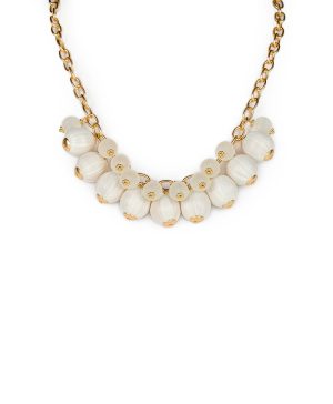 Multi Bead Short Necklace - Raffia Beaded