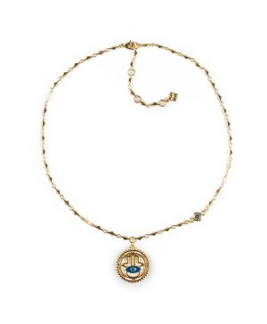 Hamsa On Chain Necklace - Good Luck Charm
