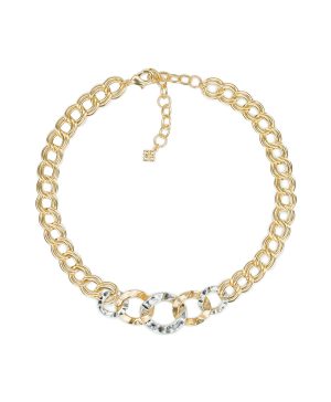 Link Necklace - Hammered Link