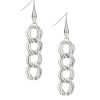 Chain Dangle Earrings - Hammered Link