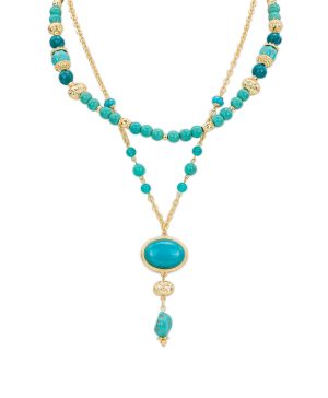Teal Bead Modular Necklace - Eclectic Bead