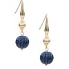 Bead Drop Earrings - Scalloped Bead Collection