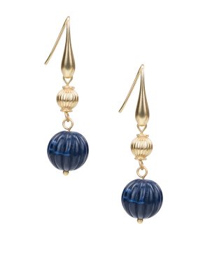 Bead Drop Earrings - Scalloped Bead Collection