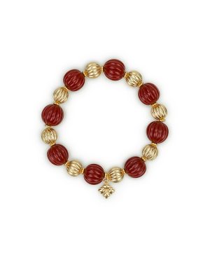Stretch Bracelet - Scalloped Bead