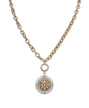 Compass Convertible Necklace - World Traveler