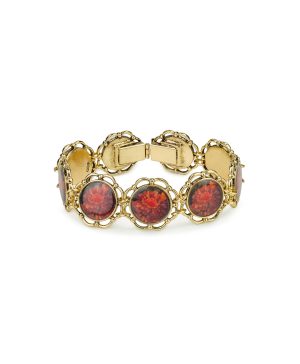 Box Clasp Link Bracelet - Multi Print