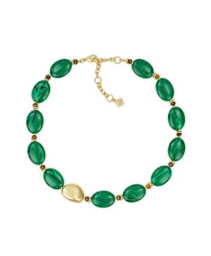 Oval Bead Necklace - Eclectic Bead Collection