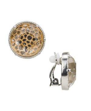 Button Clip Earrings - Filigree Collection