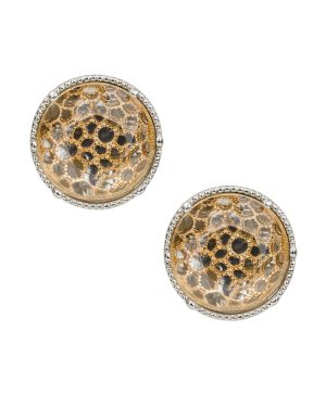 Button Post Earrings - Filigree Collection