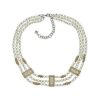 3 Strand Pearl Necklace - Filigree