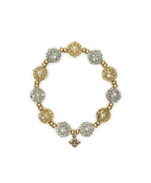 Beaded Stretch Bracelet - Filigree