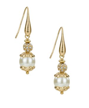 Wire Drop Pearl Earrings - Pearl Collection